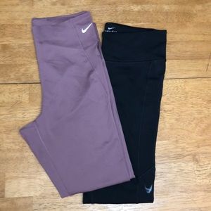 *2 PAIRS* NIKE DRI-FIT WOMEN'S SIZE M LEGGINGS